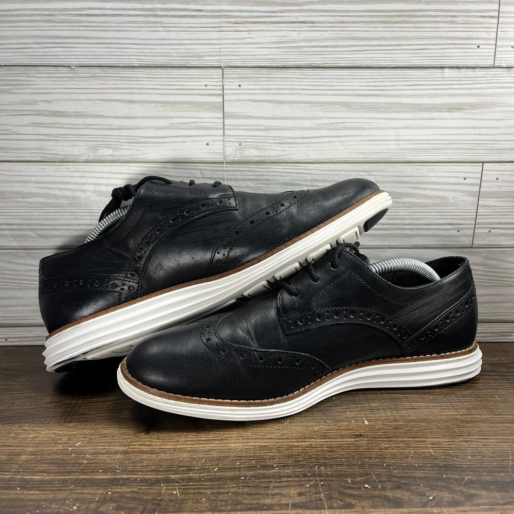 Cole Haan OriginalGrand Wingtip Oxford Women's Black Shoes - Women's 8.5 (B) - Picture 4 of 9